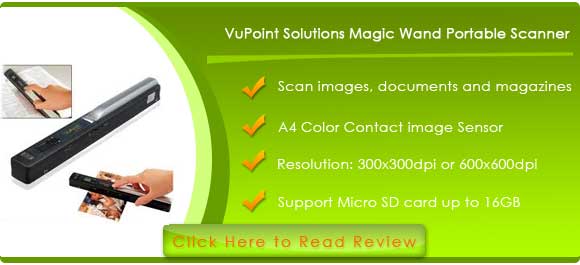 VuPoint Solutions Magic Wand Portable Scanner (PDS-ST410-VP)